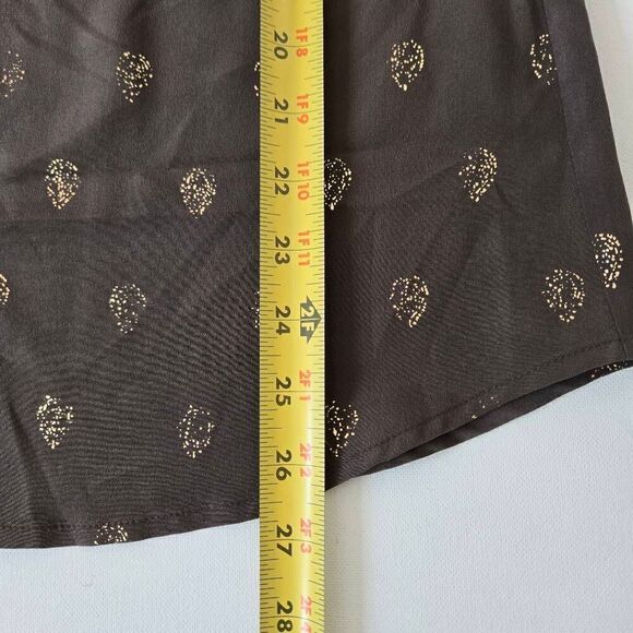 W by Worth Womens Brown Gold Sleeveless Silk Blouse Size 8 - Picture 9 of 12